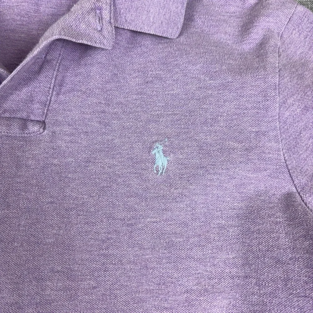 Polo Ralph Lauren Polo Shirt Mens L Purple Classic Fit Cotton Short Sleeve Logo